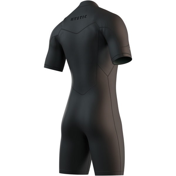 2026 Mystic Mens Motion 3/2mm Chest Zip Shorty Wetsuit 35000.250014 - Black